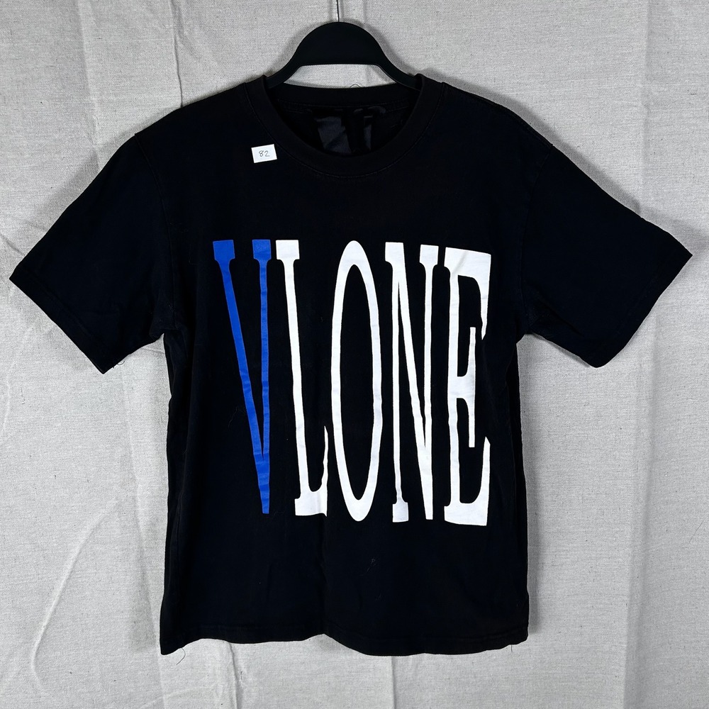 Vlone Mens Black Blue‎ Snake Graphic Logo T-Shirt Size M Made in USA Streetwear
